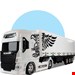 ماشین کامیون VOLVO FH500 رنگ سفید طول 46CM سایز بزرگ