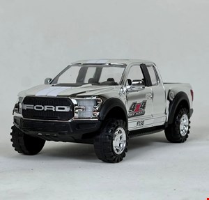ماشین پیکاپ قدرتی FORD رنگ کروم 23 سانتی